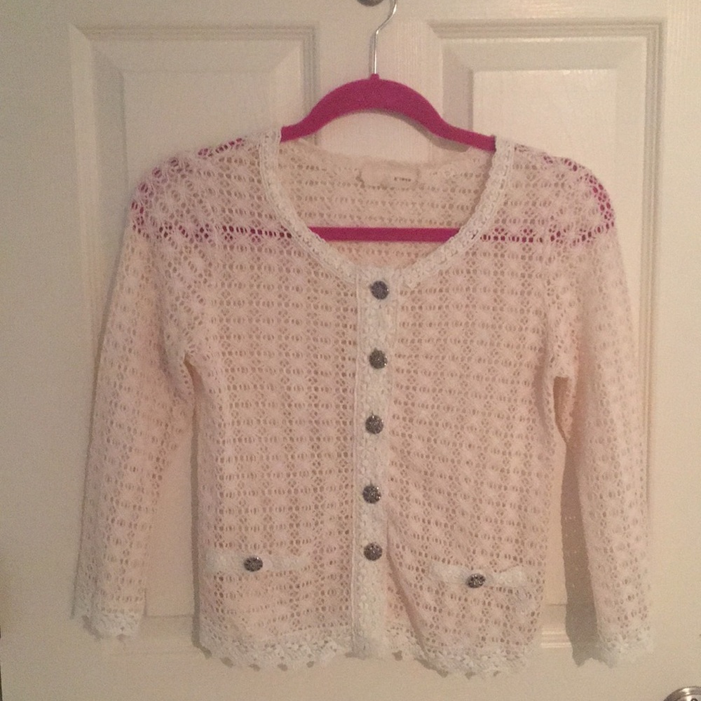 SALE!!!!! Cream Open Knitted Cardigan